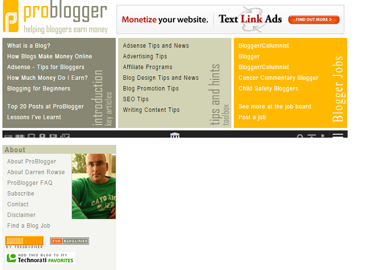 Darren job-board-addition-problogger-screenshot
